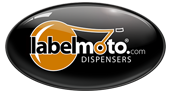 LabelMoto, Industrial Electric / Automatic Label Dispensers, Made in the USA Logo